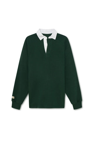Classic green Rugby Shirt by Milo & Dexter. 