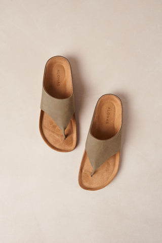 Tan leather Ivy Sandals by Alohas. 