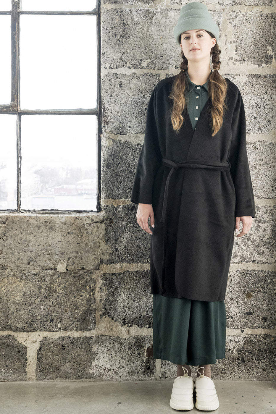 Bodybag Black Mid Calf Length Inverness Coat Black M
