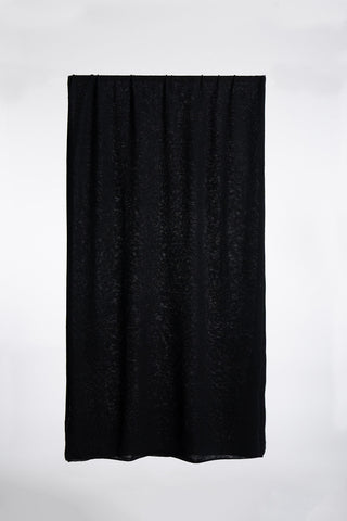 Product photo of black Dinadi Merino wool scarf. 
