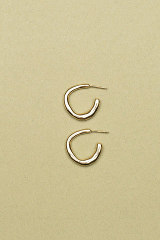 Gold vermeil Flot earrings by La Manufacture Fait Main. 