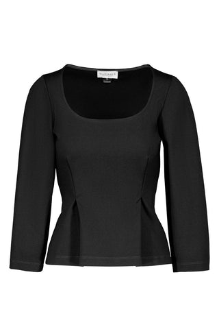 Black square neck Blair top by Marigold. 