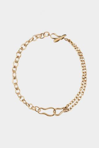 Product photo of Kara Yoo gold chain link necklace. 