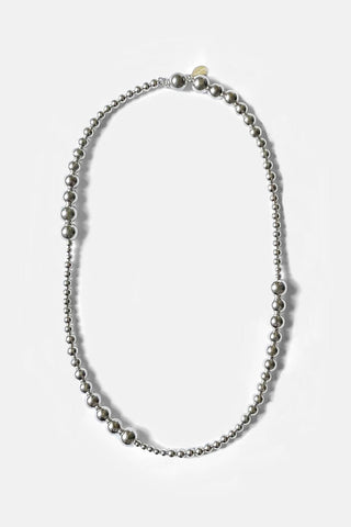 Sterling silver beaded Riley necklace by Kara Yoo. 