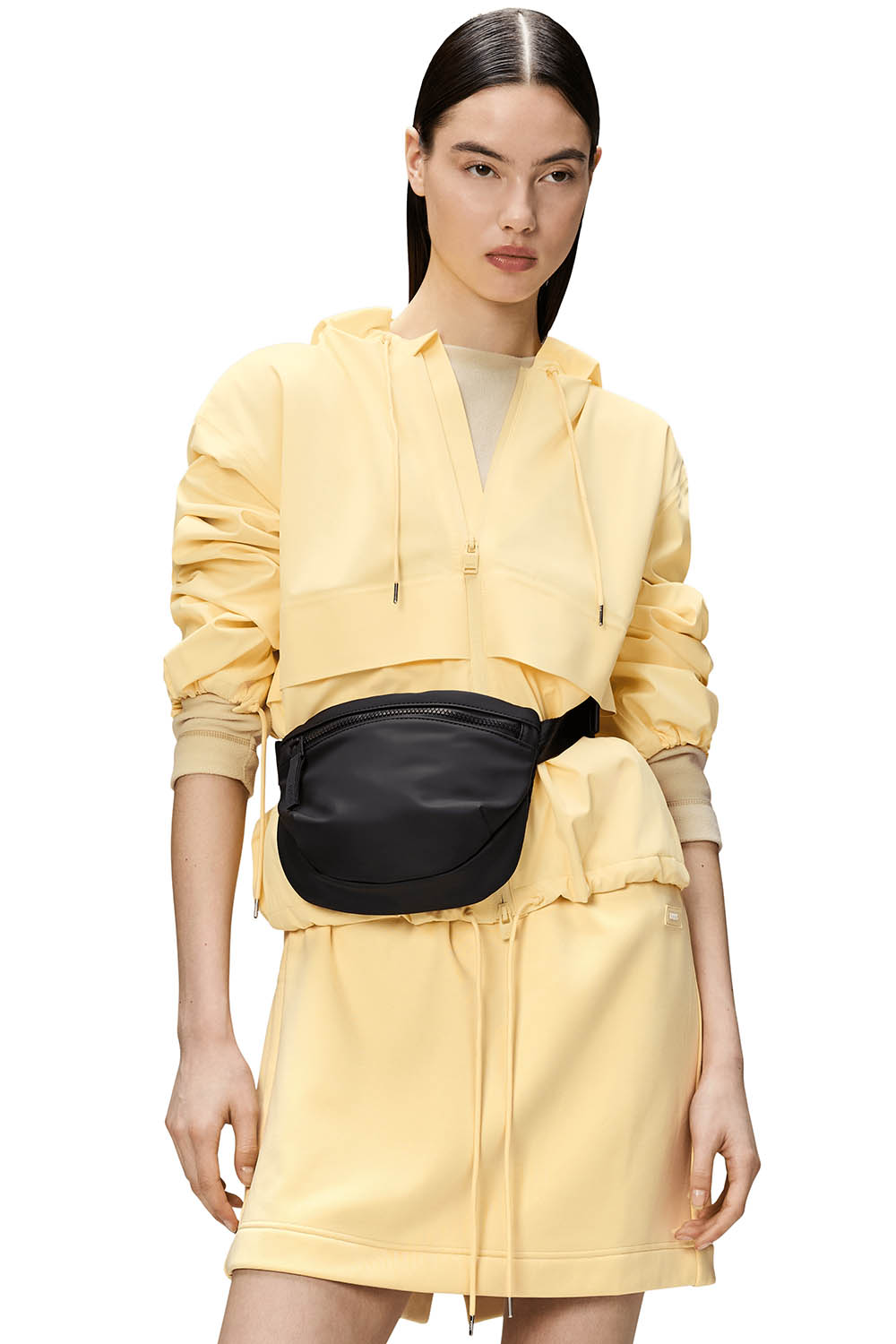 bum bag rains | Unisex | - Mini W3 have shoulder bag for both men and women Rains Bum Bag - Black