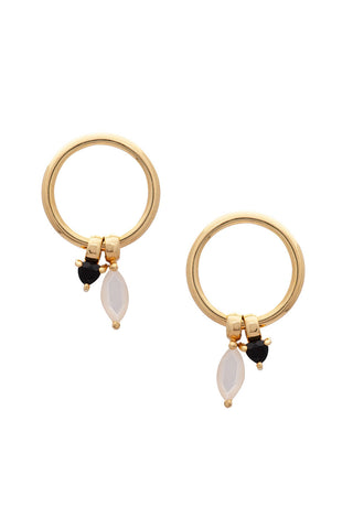 Gold Sarah Mulder Cali Earrings. 
