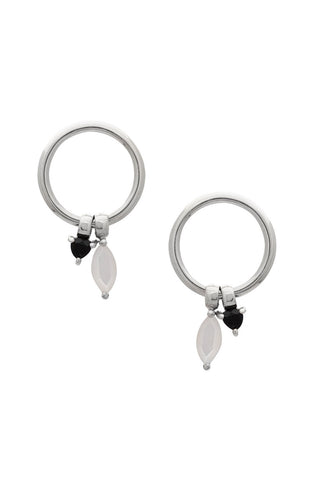 Silver Sarah Mulder Cali Earrings. 