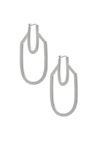 Rhodium plated Miranda Earring by Sarah Mulder. 