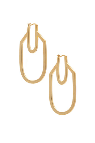 24K Gold plated Miranda Earring by Sarah Mulder. 