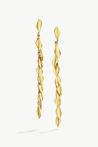 Gold plated Soko Bidu Dangle Earrings. 
