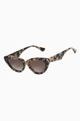 Valley Eyewear Dayze sunglasses in bone tortoise frames with brown gradient lens. 