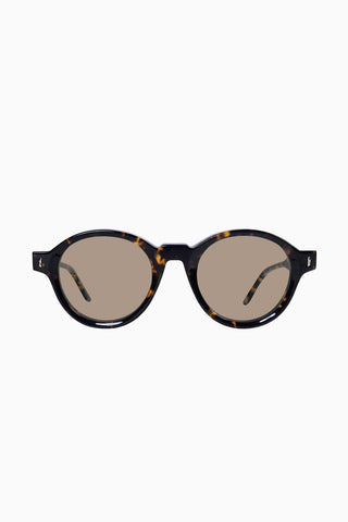 Valley Eyewear Motel Sunglasses in tortoise with light brown lenses. 