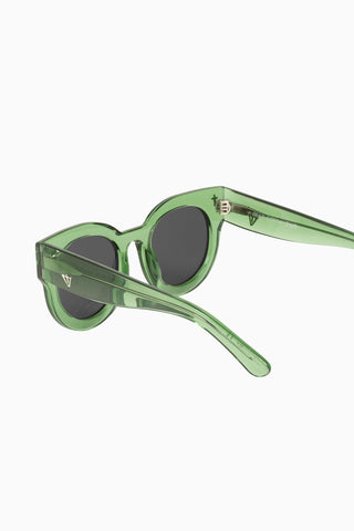 Valley Eyewear A Dead Coffin Club Sunglasses in Bottle Green with Black Lenses