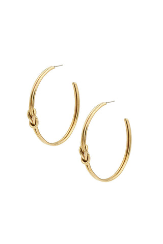 Soko Sayo Maxi Hoop Earrings in gold. 